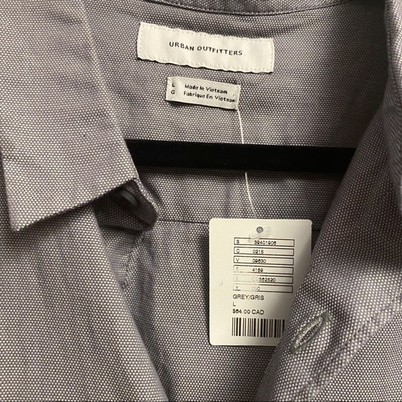 GREY DRESS SHIRT WITH EMBROIDERED LEGS - Picture 2 of 5